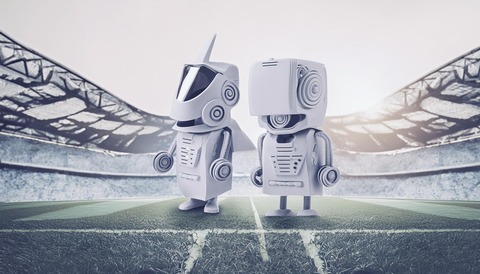 Firefly サッカースタジアムに立つ2体の巨大ロボット 4640