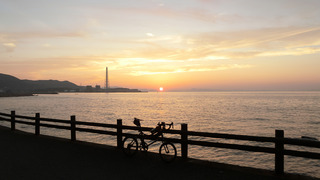 深日の夕日①