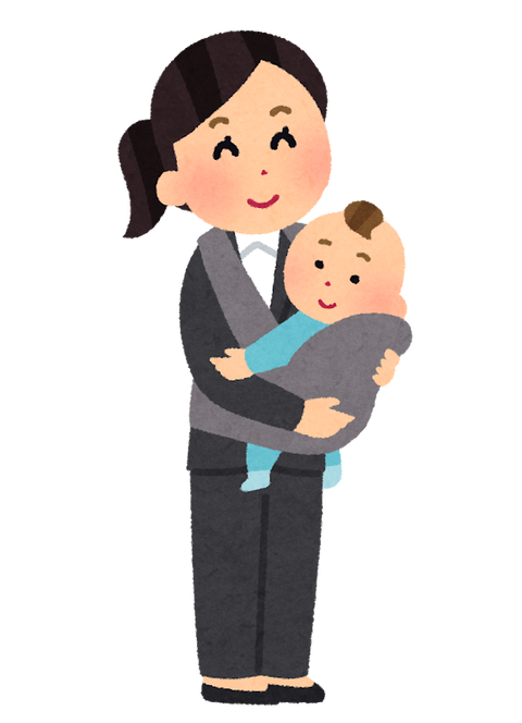 ikuji_kodure_syukkin_businesswoman