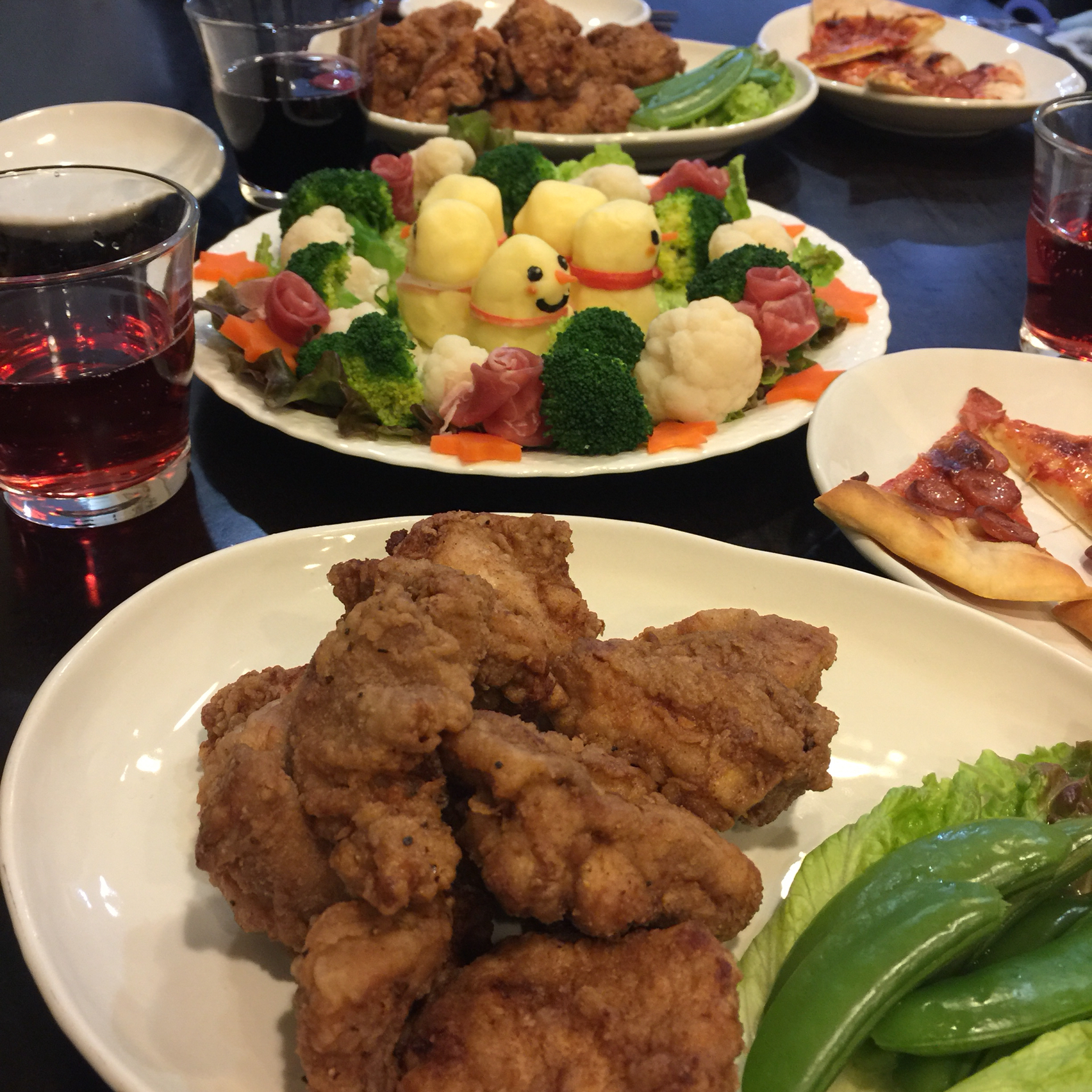 ポテトの雪だるまサラダとフライドチキンでクリスマスご飯 みんなで食べよ おうちごはん Powered By ライブドアブログ