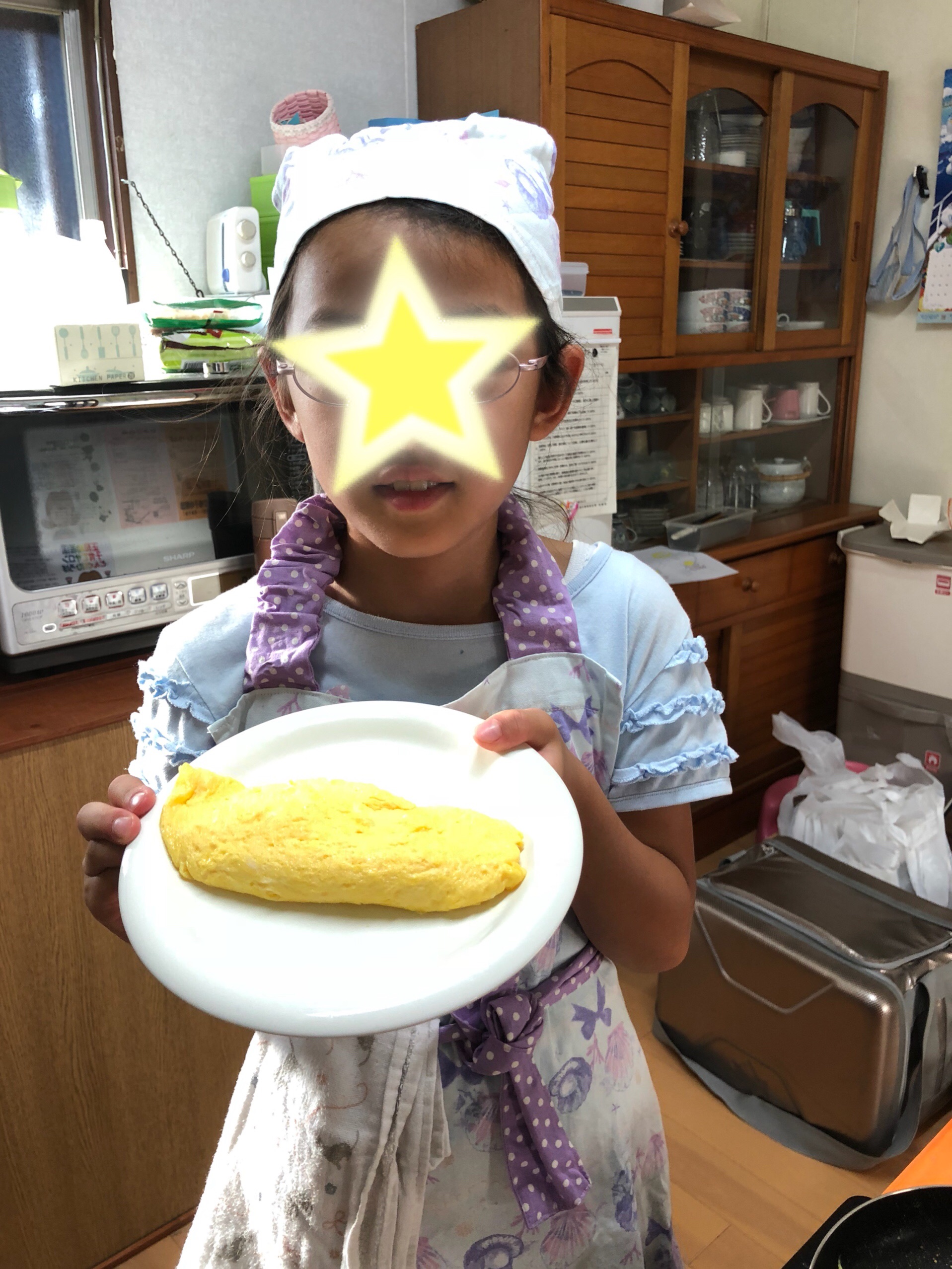 オムレツを焼こう のクラスも終了しました と３男画伯の墨のイラスト みんなで食べよ おうちごはん Powered By ライブドアブログ