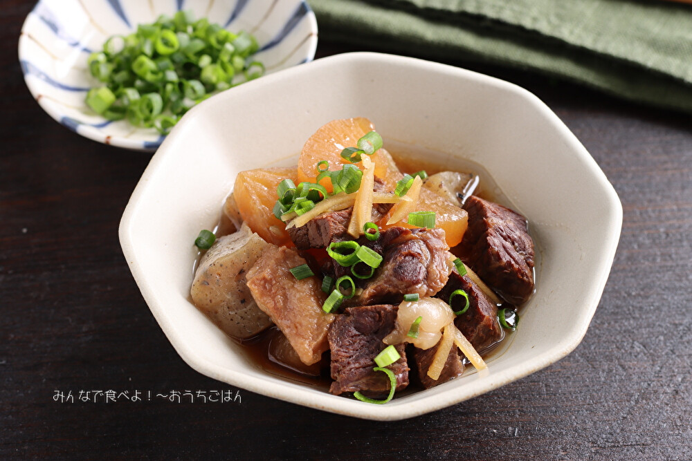 生姜たっぷり 牛筋とこんにゃくの煮込み 圧力鍋レシピ みんなで食べよ おうちごはん Powered By ライブドアブログ