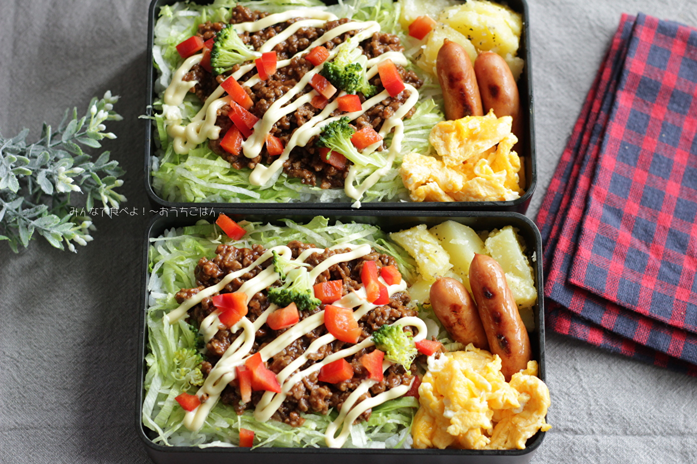 たべざかり中学生のお弁当 タコライスとペッパーチーズポテト みんなで食べよ おうちごはん Powered By ライブドアブログ