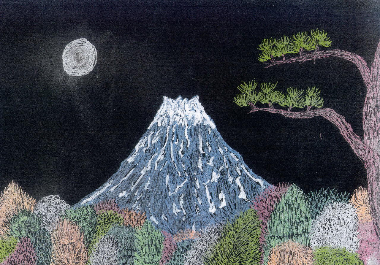 和風の絵 みんなの家