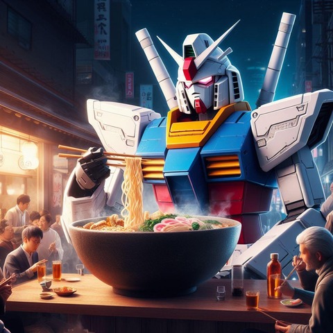 ガンダムがラーメン