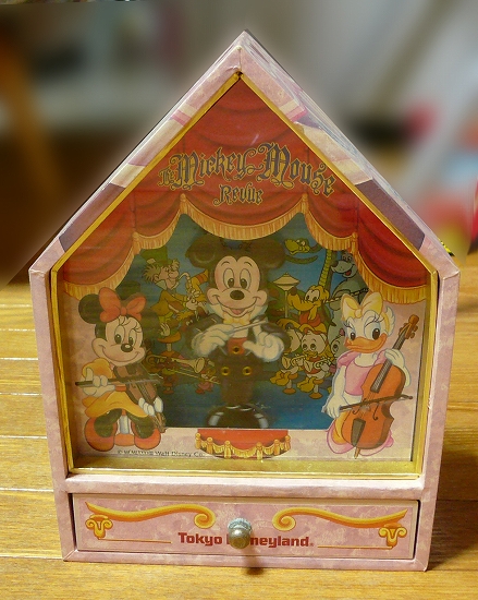 ディズニーミッキー ミニー オルゴールボックス レトロ ミニー