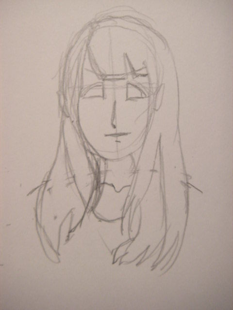 色鉛筆の使い方 黒髪編 また描いちゃいました