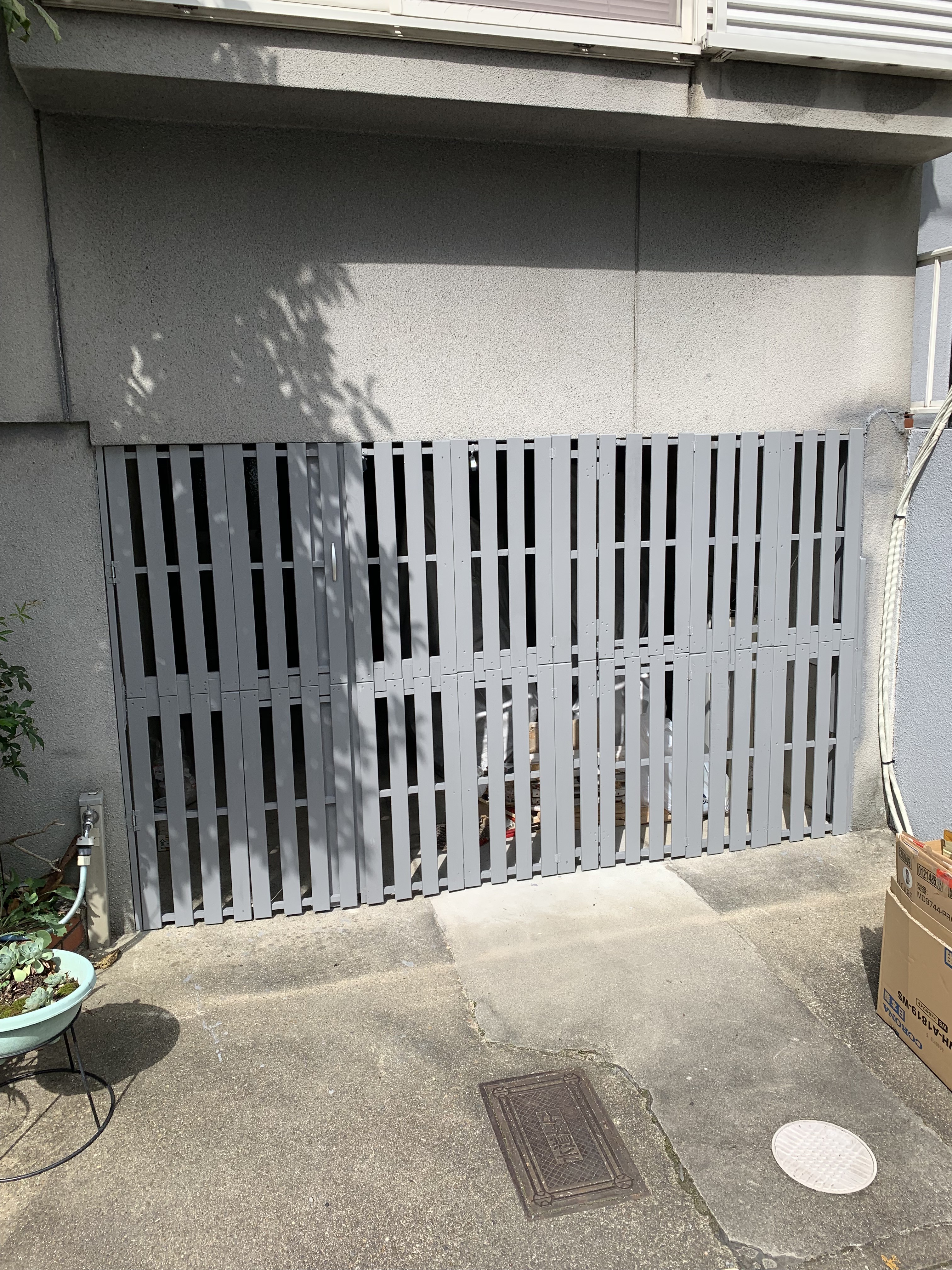 スノコでガレージ門扉diy みのるさんのめもがき