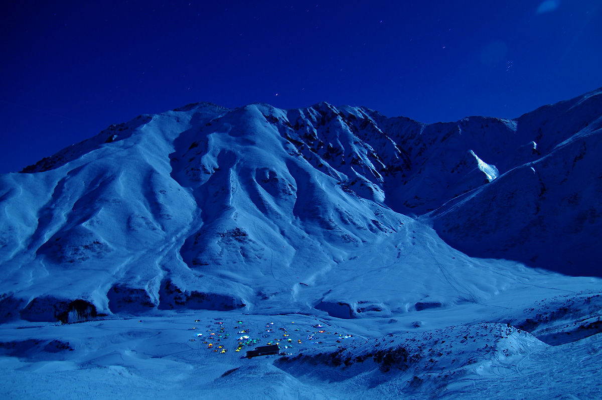 月明かりの雪の立山 : ［山森☆浪漫］