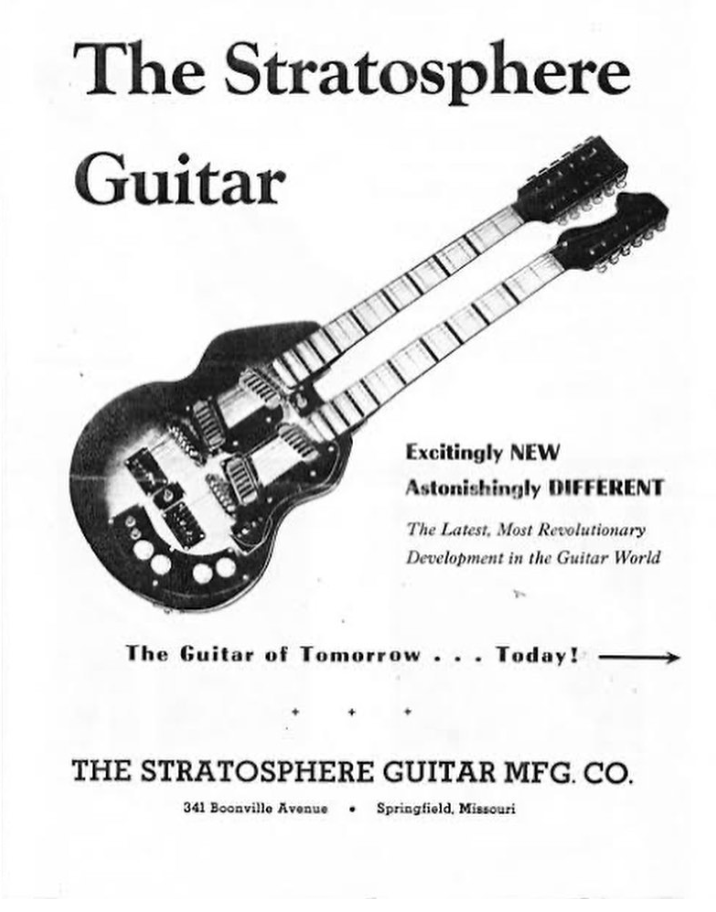 Stratospher Twin ダブルネック ギター スライド バラダイス Ry Cooder大研究