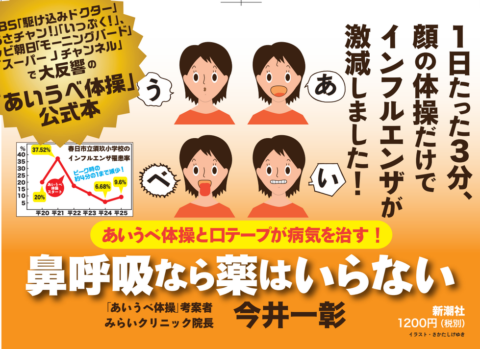 新しいポップ あいうべ体操 ゆびのば体操の みらいクリニック 院長 今井一彰