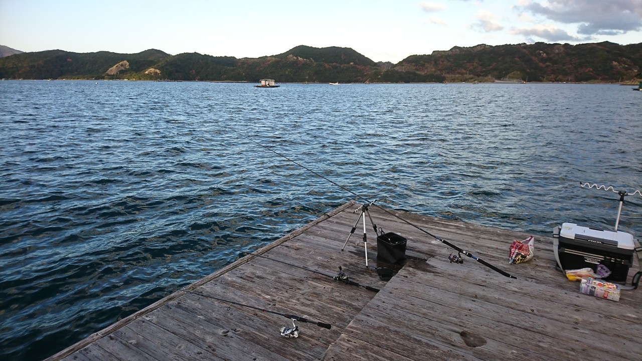 堂の浦の筏でカレイ釣り 休日は趣味でつぶれます