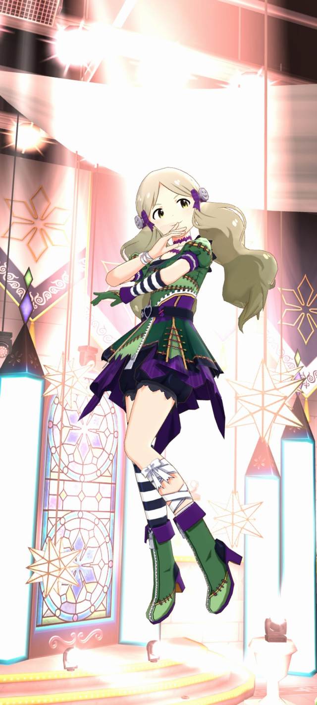 ミリシタ ナイショの ハロウィンモンスターガシャ に登場する 限定ssr横山奈緒 限定ssrロコ 衣装 ミリシタまとめ雑談