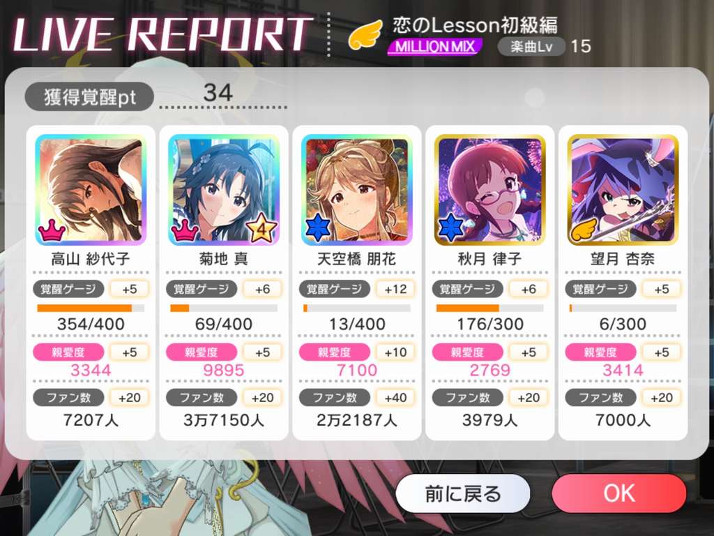 ミリシタ 覚醒ゲージはもう少し多く増えてくれてもいいと思うんだが ミリシタまとめ雑談 ミリシタ 覚醒ゲージはもう少し多く増えてくれてもいいと思うんだが ミリシタまとめ雑談
