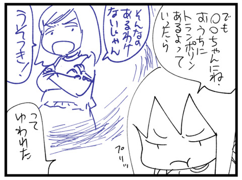 トランポリンをめぐる友達とのケンカ