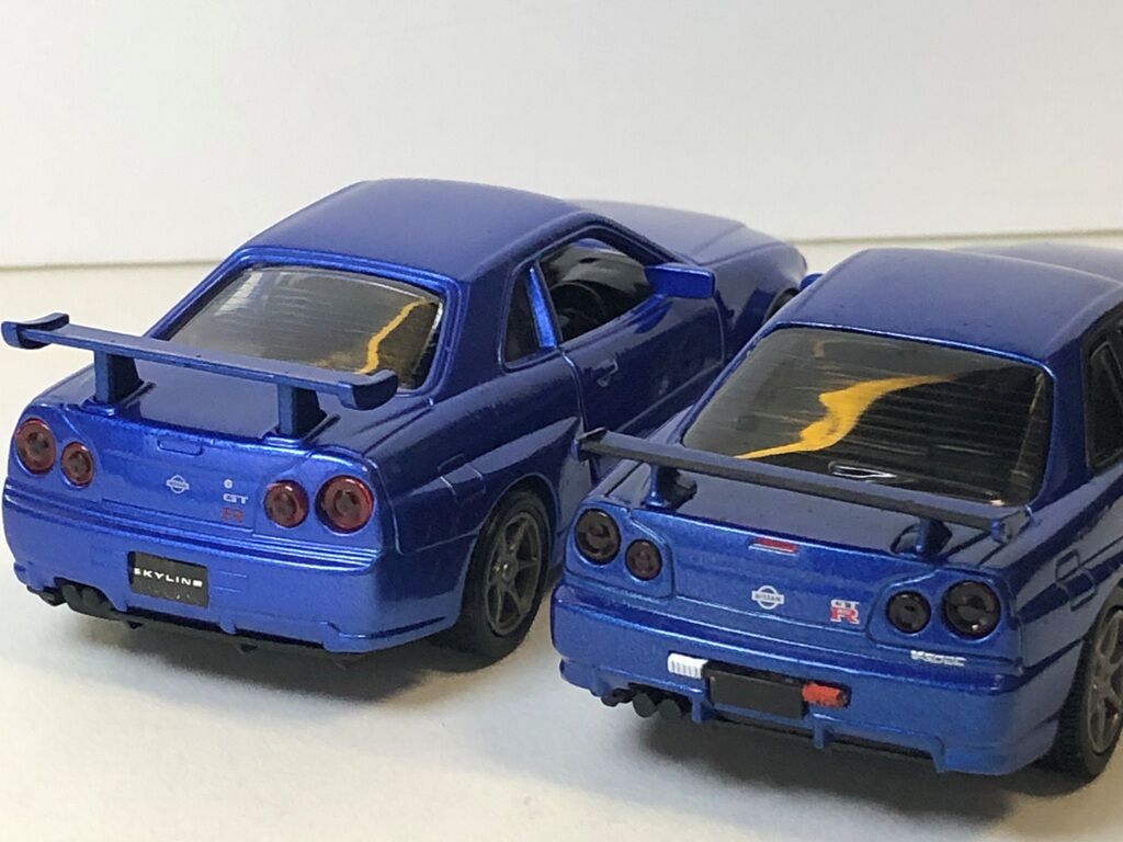 1 43 エポック社 エムテック 日産スカイラインgt R V Spec R34 R34スカイラインのミニカーblog