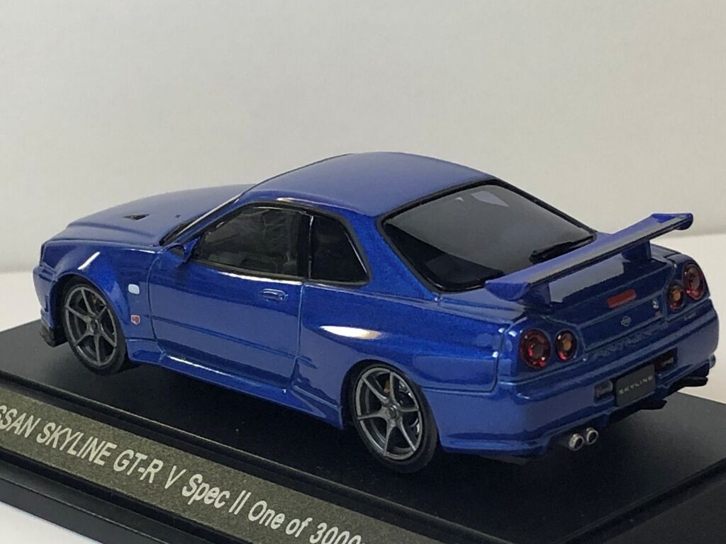 1 43 エブロ 日産スカイラインgt R V Spec R34 ブルー R34スカイラインのミニカーblog 1 43 エブロ 日産スカイラインgt R V Spec R34 ブルー R34スカイラインのミニカーblog