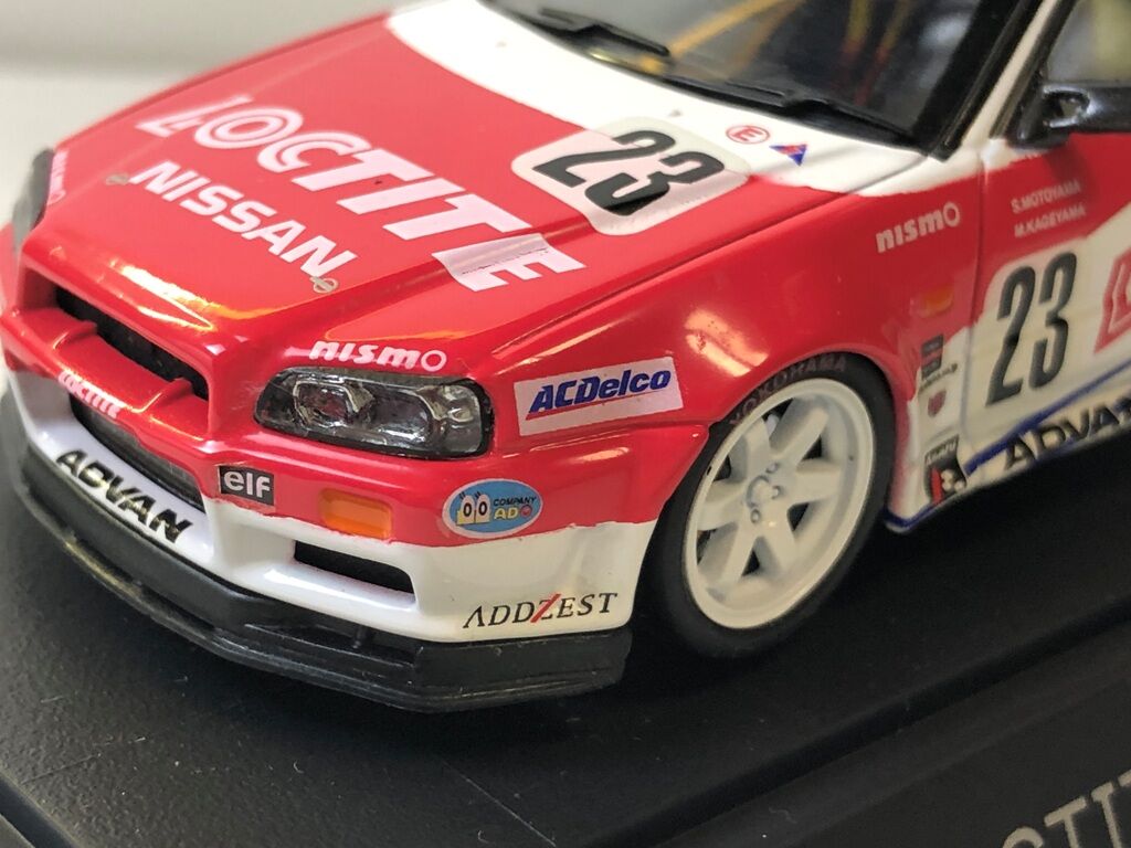 1/43 エブロ ロックタイトニスモGT-R(R34)鈴鹿1000km 1999 : R34