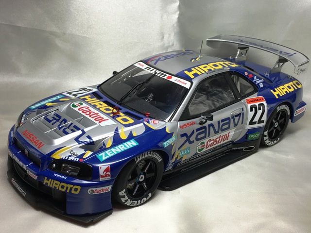 Aa オートアート 1/18 JGTC 2001 XANAVI HIROTO GT-R ザナヴィ
