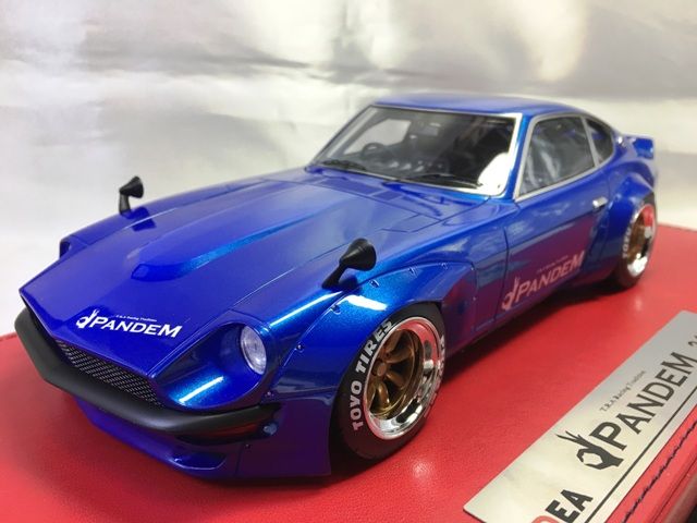 メイクアップ/イデア 1/18 ロケットバニー パンデム PANDEM 240Z RS Watanabe R type Wheel レッド IM001A1 メイクアップ⁄IDEA 1⁄18 ロケットバニー パンデム 240Z Hayashi street