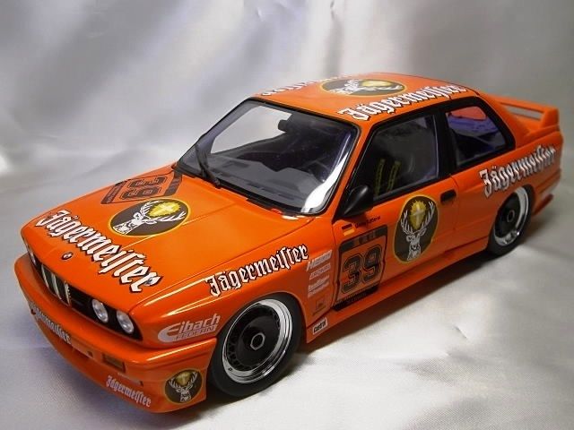 ミニチャンプスBMW E30 Jイエガーマイスター，39号 1/18 ミニチャンプス BMW M3(E30) イエガーマイスター