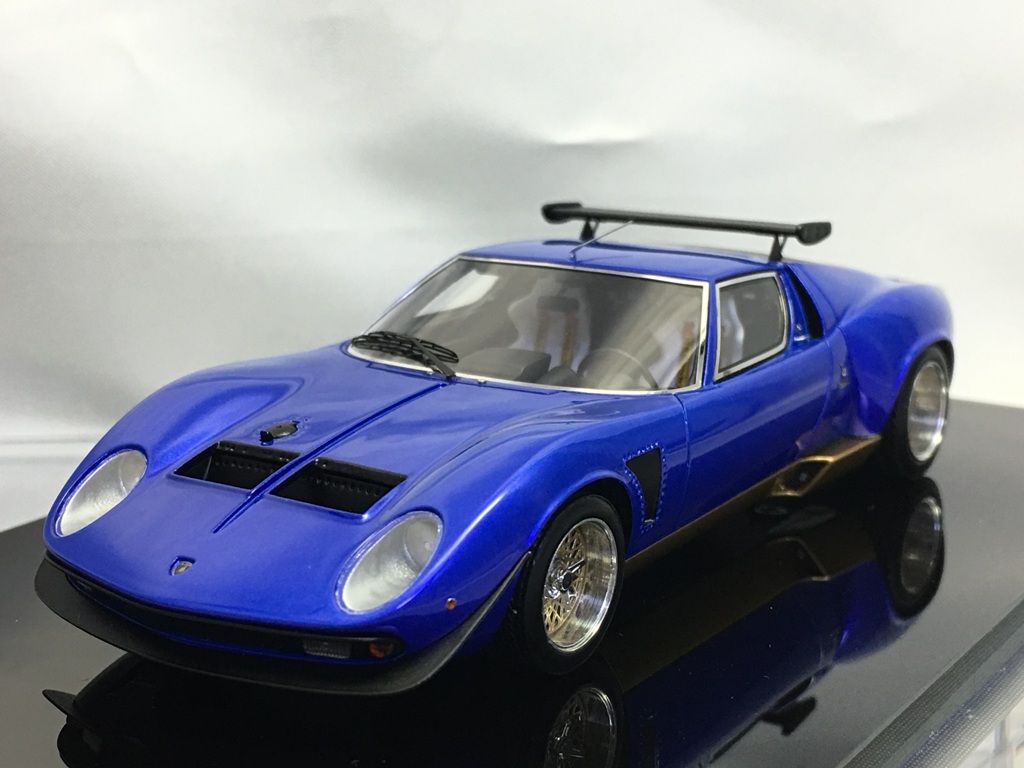 アイドロン ランボルギーニ イオタ SVR AXELLWORK特注 アイドロン ランボルギーニ イオタSVR Lobellia Blue