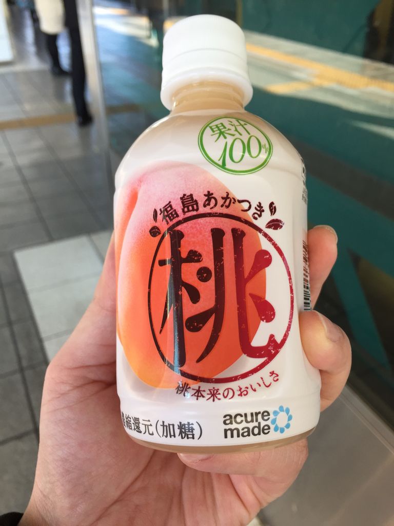 買ってみた Acure Made 福島あかつき桃 濃厚な100 ももジュース