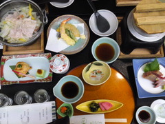 祭屋湯左衛門夕食