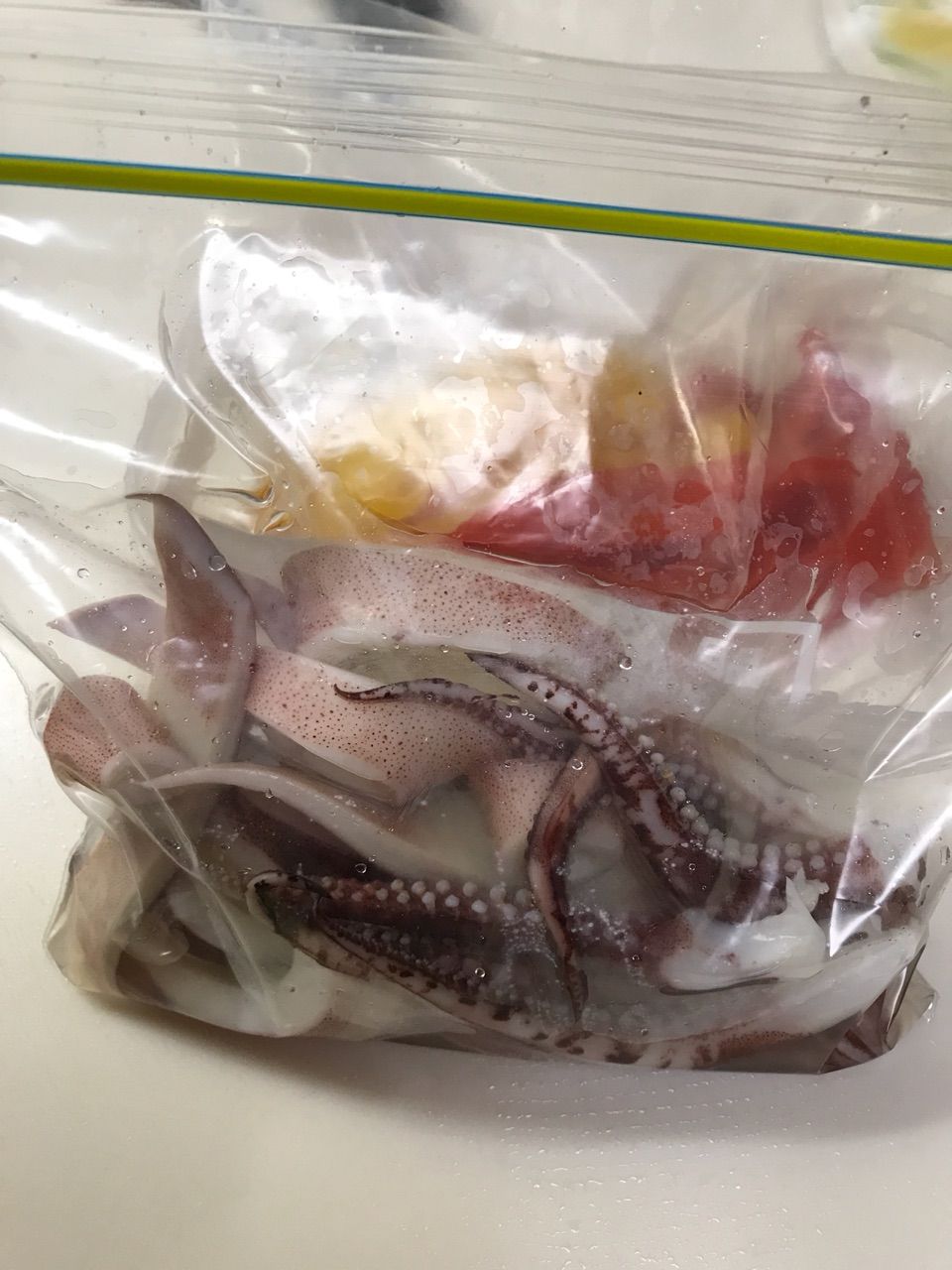 イカとパプリカのマリネ 17 10 22日 みさおばさんの有閑日記
