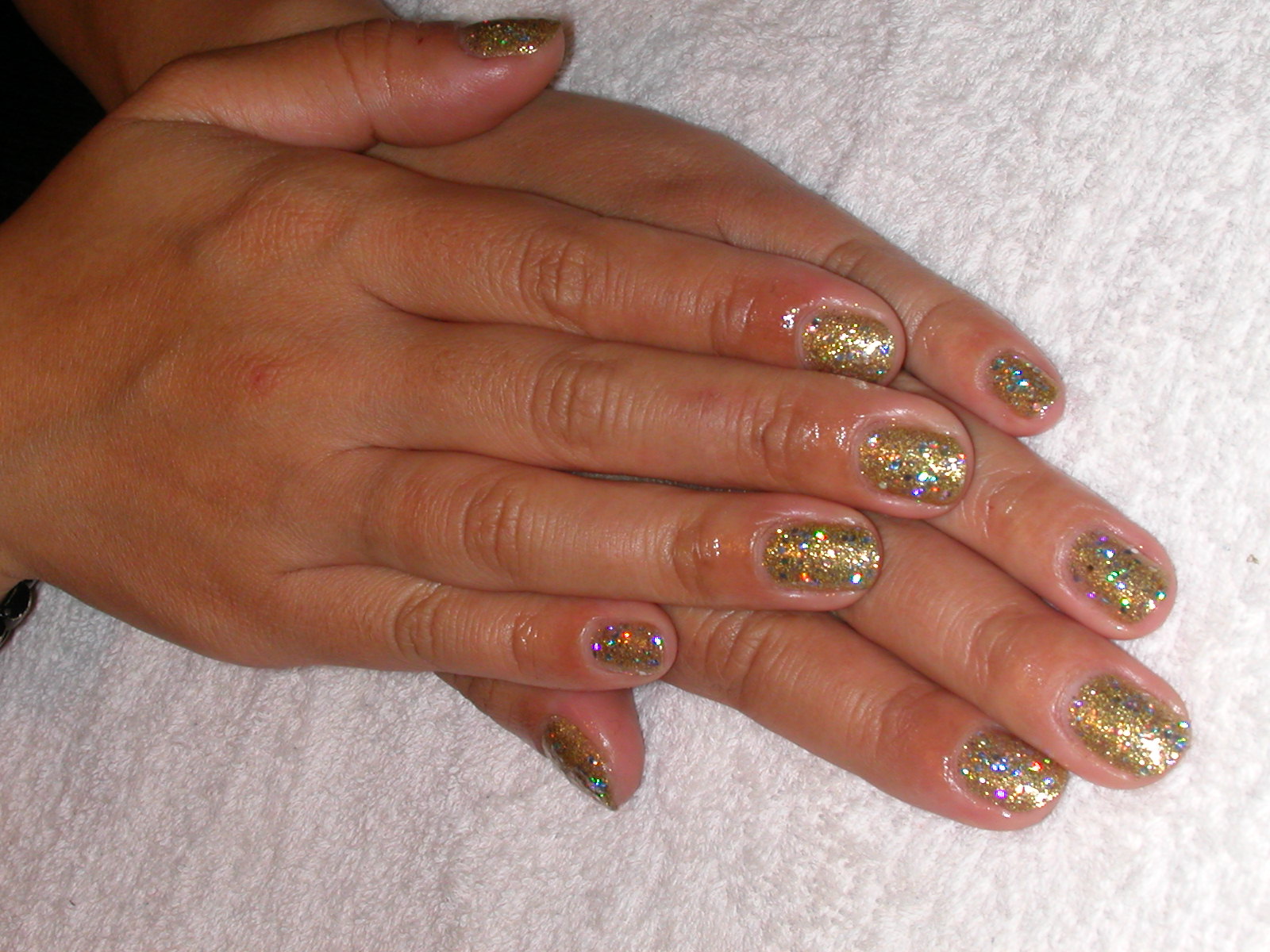 自爪 ゴールドラメネイル ステキネイル Misako Nail 自爪 ゴールドラメネイル ステキネイル Misako Nail
