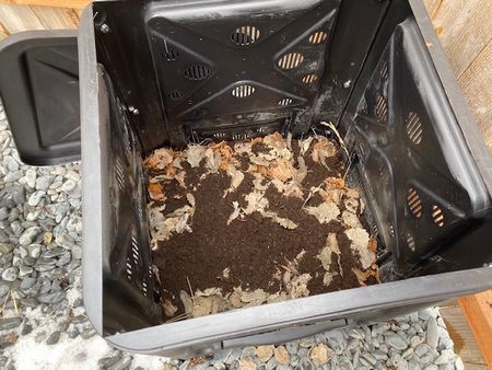 外コンポストの準備