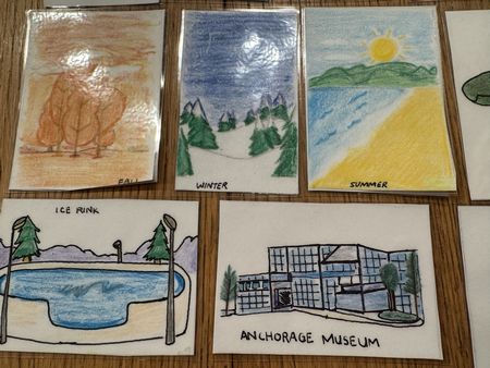 水彩画のアセンブリ