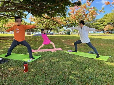 ハワイの旅⑳～ビーチヨガ！