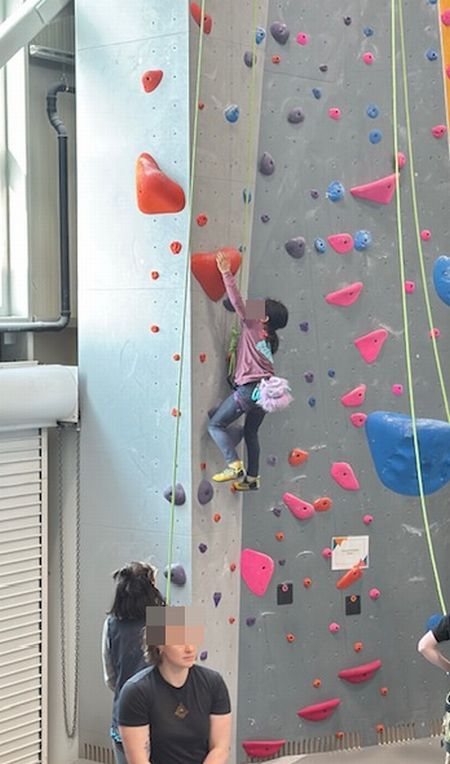 クライミング大会～初見で登る編