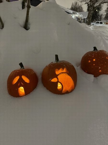 雪のハロウィン