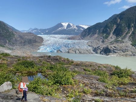 州都Juneauの旅～Mendenhall氷河