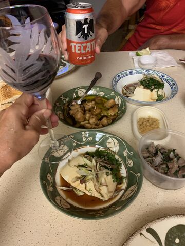 シラントロ焼きそばと汲み出し豆腐 サンディエゴライフ 今昔 シラントロ焼きそばと汲み出し豆腐 サンディエゴライフ 今昔