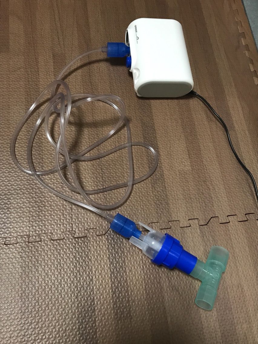 人工呼吸器での吸入器 ネブライザー 使用 Mama Sometimes Daddy 人工呼吸器のなぎちゃんの成長記録