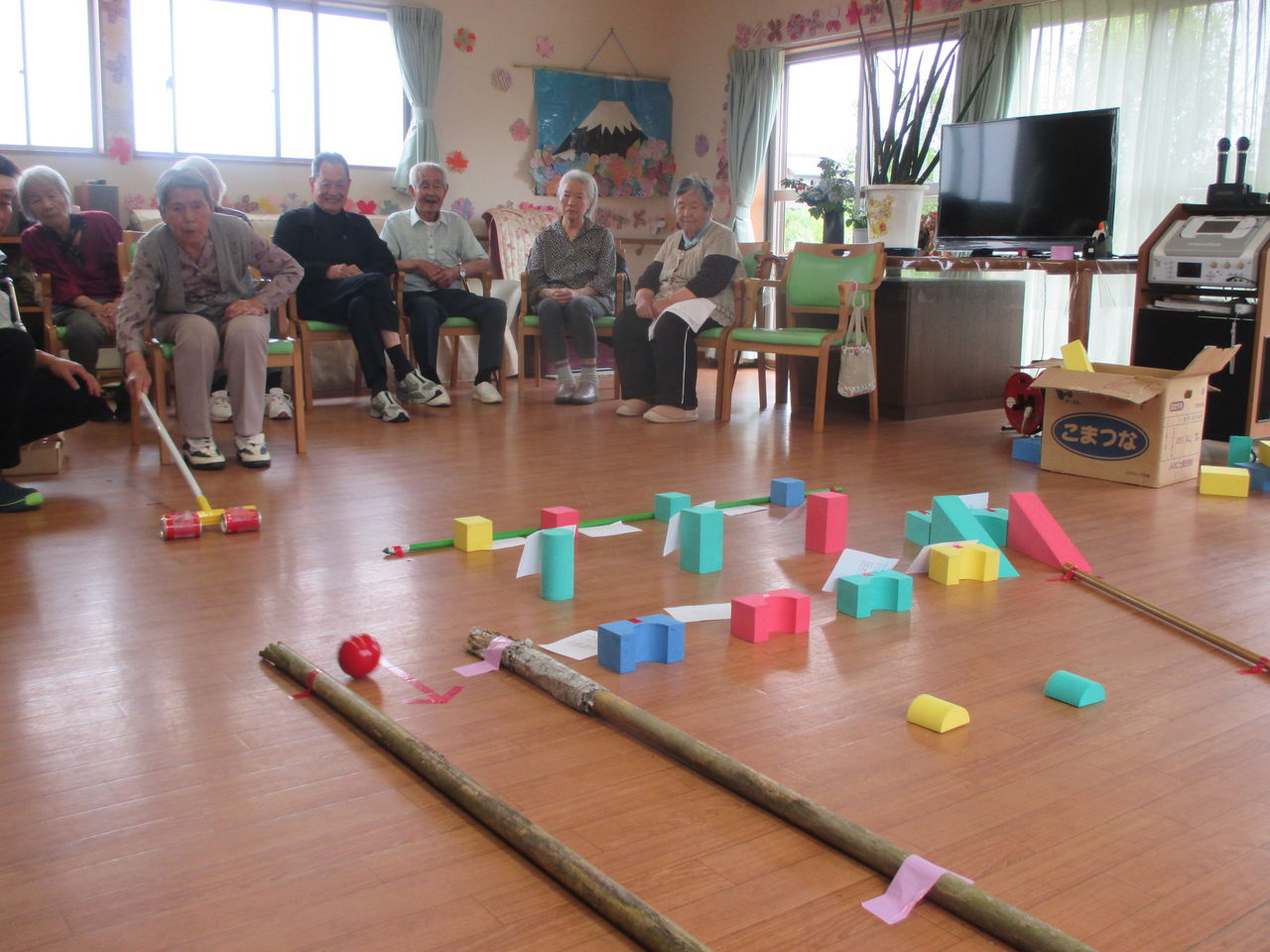 レクゲームは楽しかったと喜ばれました みさきの里デイサービスセンター行事 活動写真集