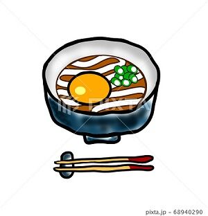 うどん イラスト みさとぷりんと イラスト 背景素材