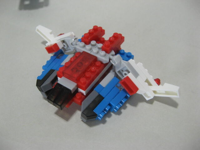 プチブロック（オリジナル）ダイアバトルス風合体ロボ : 玩具