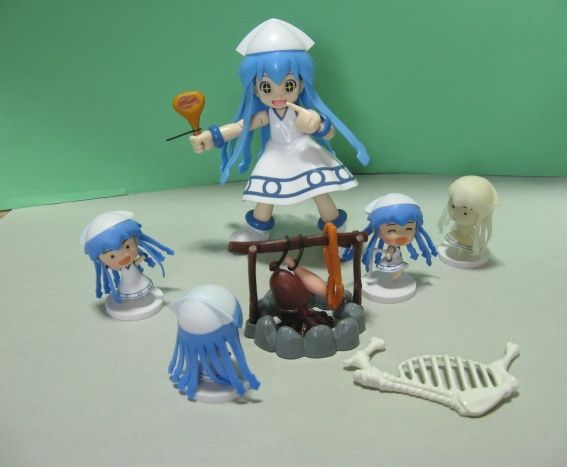 ミニイカ娘マスコットセット 侵略!?イカ娘 ミニイカ娘 フィギュアマスコットでゲソ！｜商品