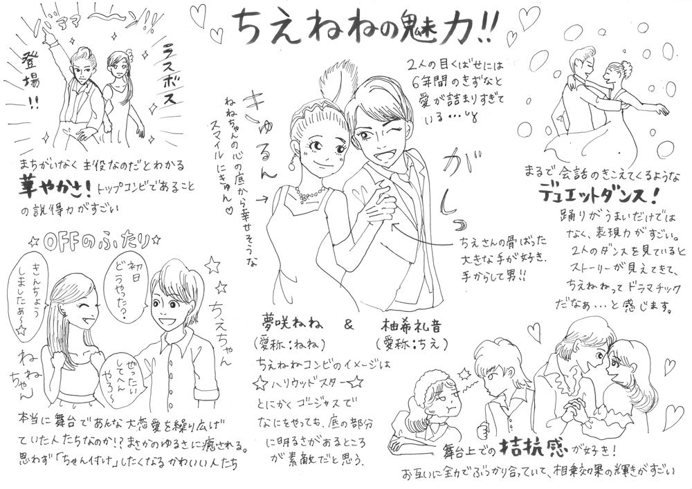 イラスト タカラヅカのここがミソ イラスト タカラヅカのここがミソ