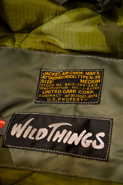WILD THINGS・D-3Bジャケット : MISSILE CHOP Clothing Store. WILD THINGS・D-3Bジャケット : MISSILE CHOP Clothing Store.