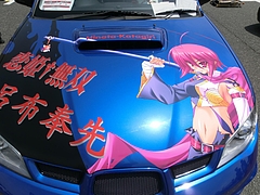 痛車スバル・インプレッサWRX STi(GRB)ボンネット