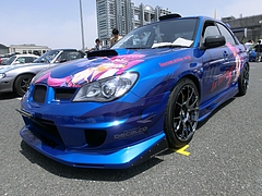 痛車スバル・インプレッサWRX STi(GRB)左前