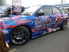 痛車スバル・インプレッサSTi(GDB-F) 左側面