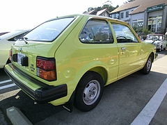 1979年式ホンダ・シビック右後ろ