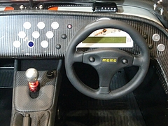 ケータハム スーパーライトR500運転席