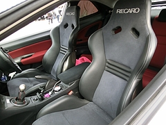 痛車ホンダ・シビックタイプR(FN2)車内